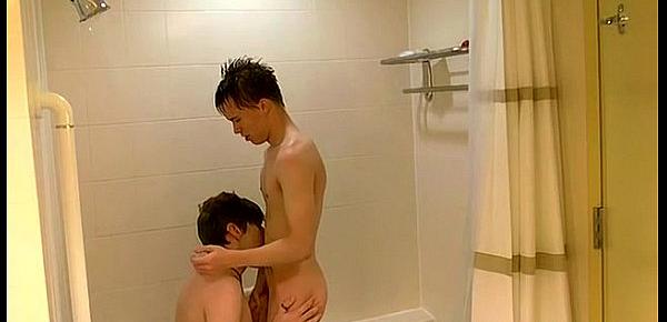  Gay movie William and Damien get into the shower together for a lil&039;